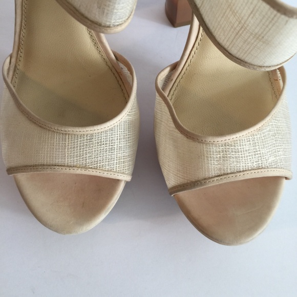 Rachel Zoe Lexi Raffia Platform Heels sz 9 - Picture 3 of 8